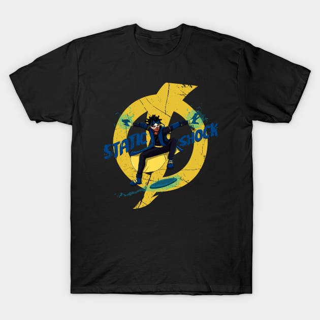 Static Shock T-Shirt by Susto